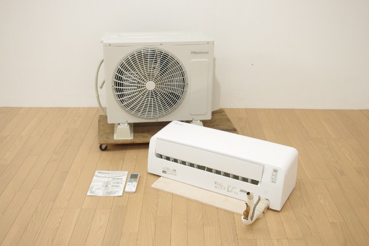 美品 Hisense 2022年製 ルームエアコン 主に6畳用 ハイセンス 2.2kw HA-S22EE1 Kual クオル 中古 清掃済 単相100V 対塩害 空調 冷房 暖房
