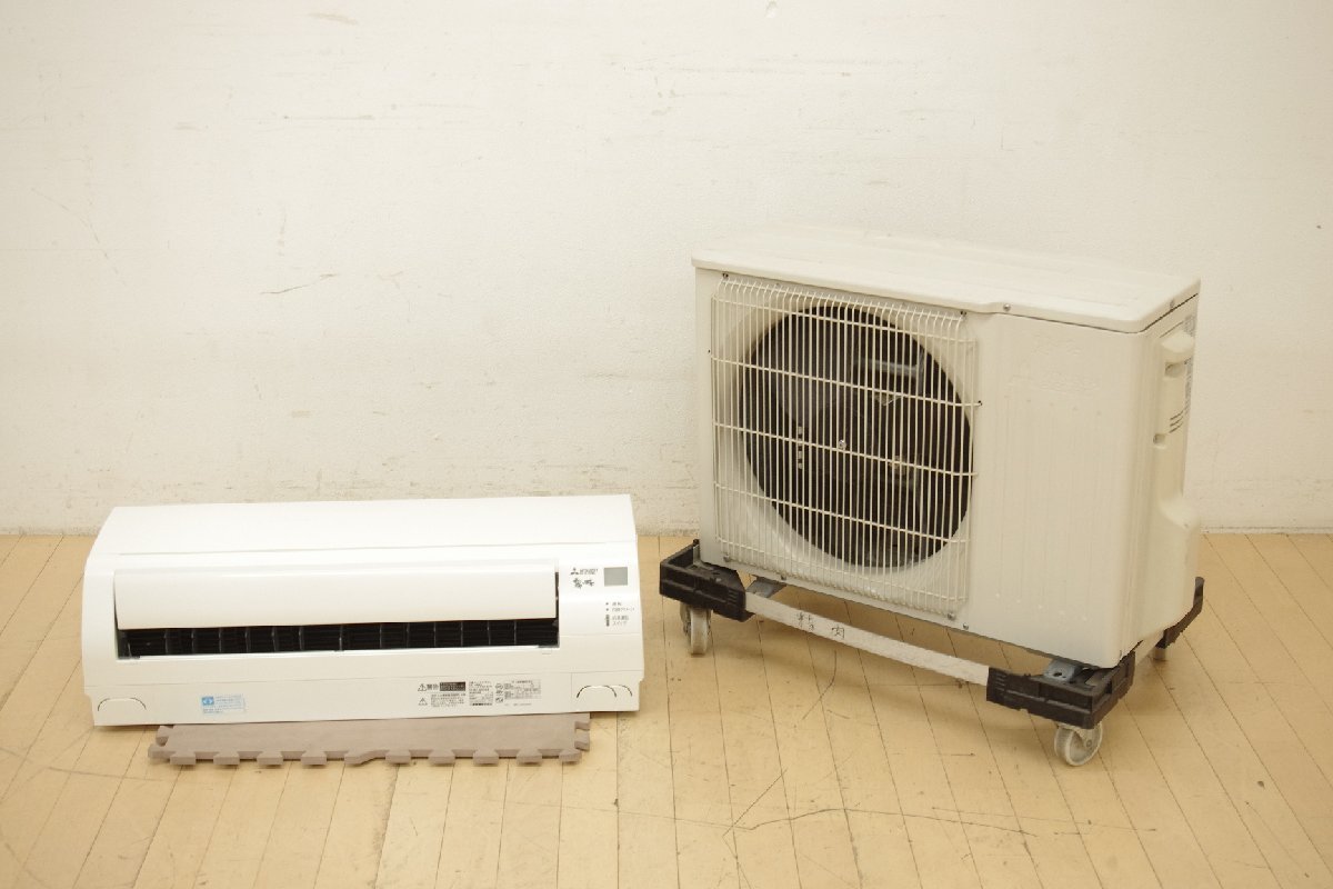 三菱 MITSUBISHI ルームエアコン 霧ヶ峰 2.5kw 主に8畳用 MSZ-GV2518-W 2018年製 GVシリーズ 中古
